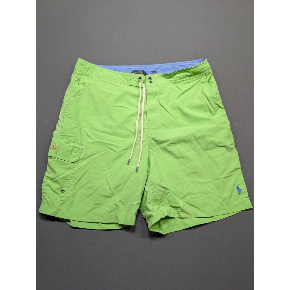 Polo Ralph Lauren Men's Board Shorts Swim Trunks Green Size 34